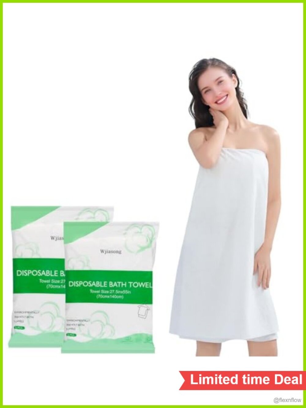 20 Pack Disposable Bath Towels Large 55x27.5 Thick Travel Camping Towels